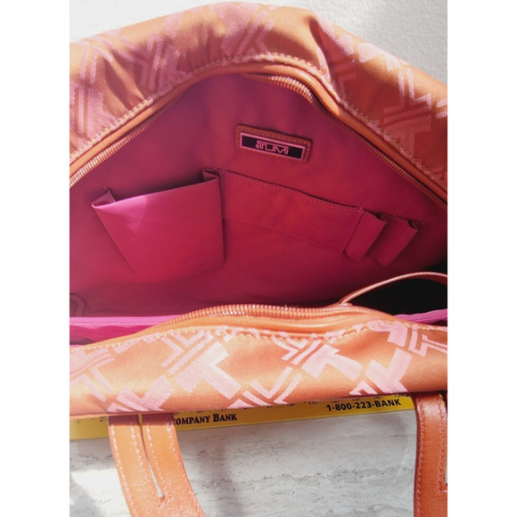 Tumi Pink and Brown Shoulder Bag - Picture 10 of 13